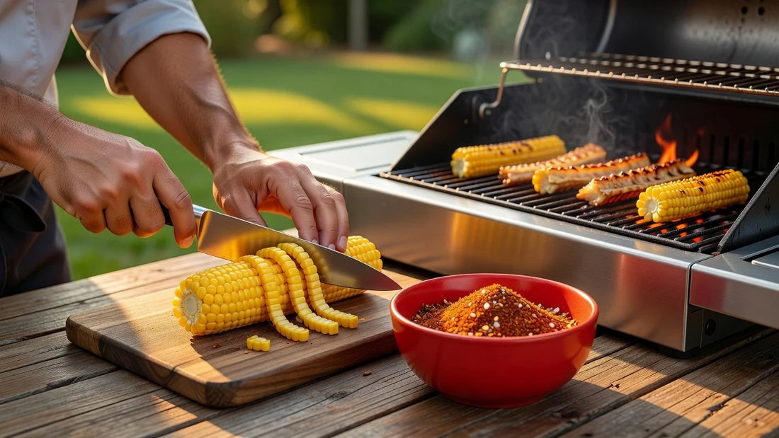 Professional header image for step-by-step guide: Corn Ribs on the BBQ: How to Cut, Season and Grill Them
