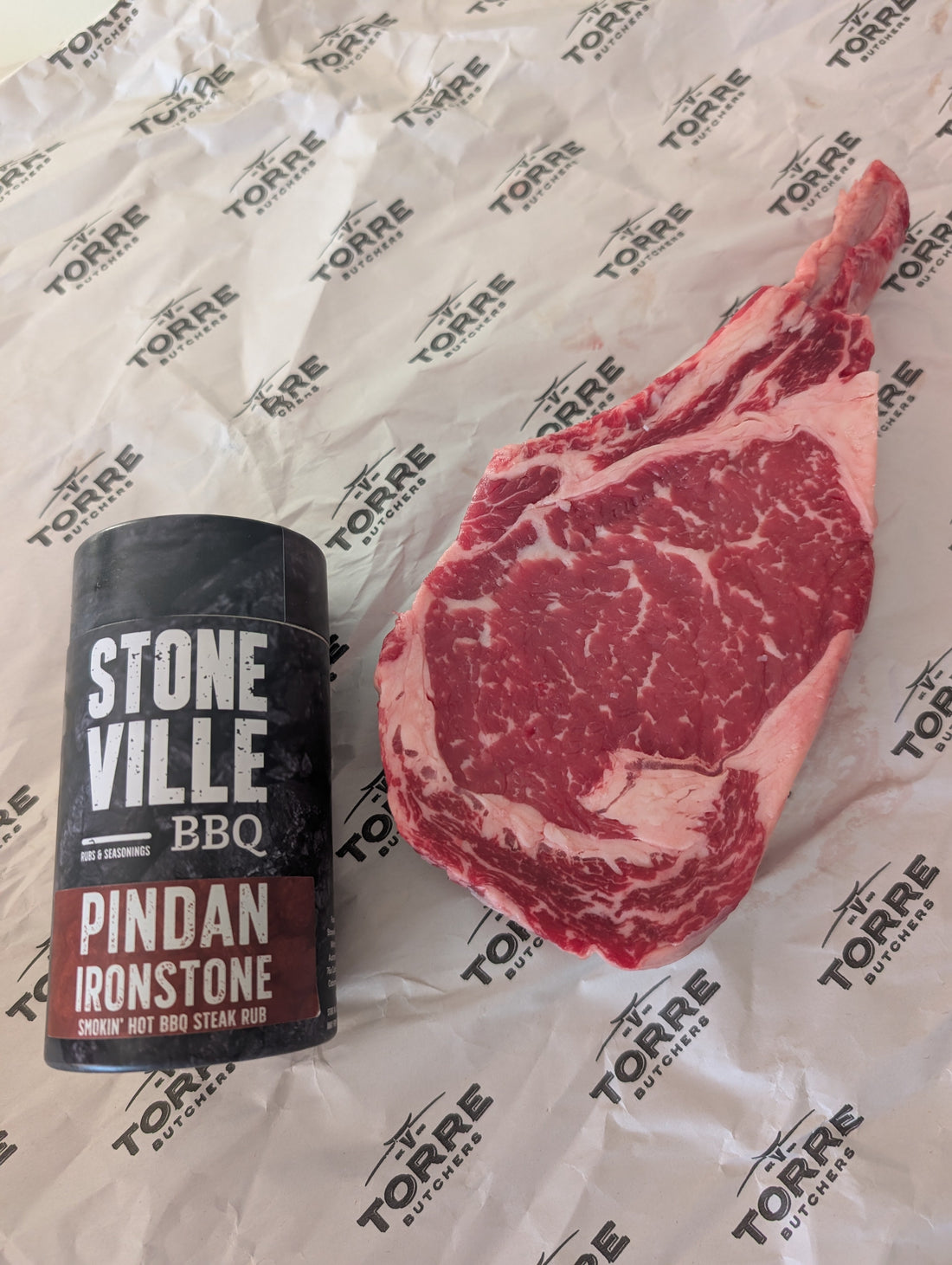 Reverse-Seared Rib Eye Steak with Pindan Ironstone