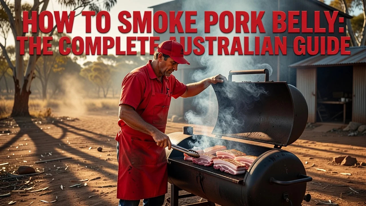 Professional header image for step-by-step guide: How to Smoke Pork Belly: The Complete Australian Guide