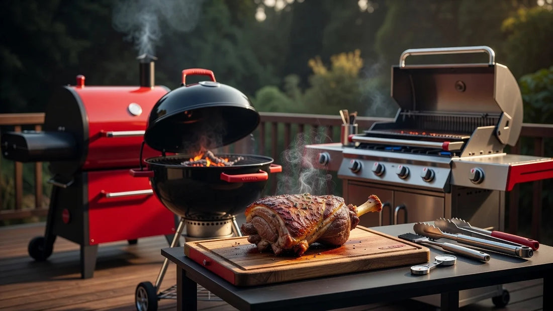 Professional header image for step-by-step guide: How to Cook a Lamb Leg Roast on the BBQ (Smoker, Kettle o...